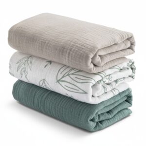 Multi-Purpose Baby Swaddle Blankets – Soft Muslin Set for Swaddling & Comfort