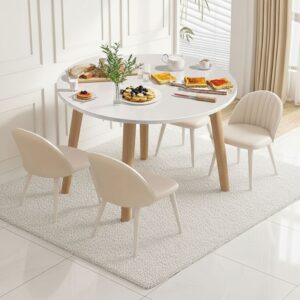 AuraHome Modern Dining Table - Elegant & Sturdy for Kitchen