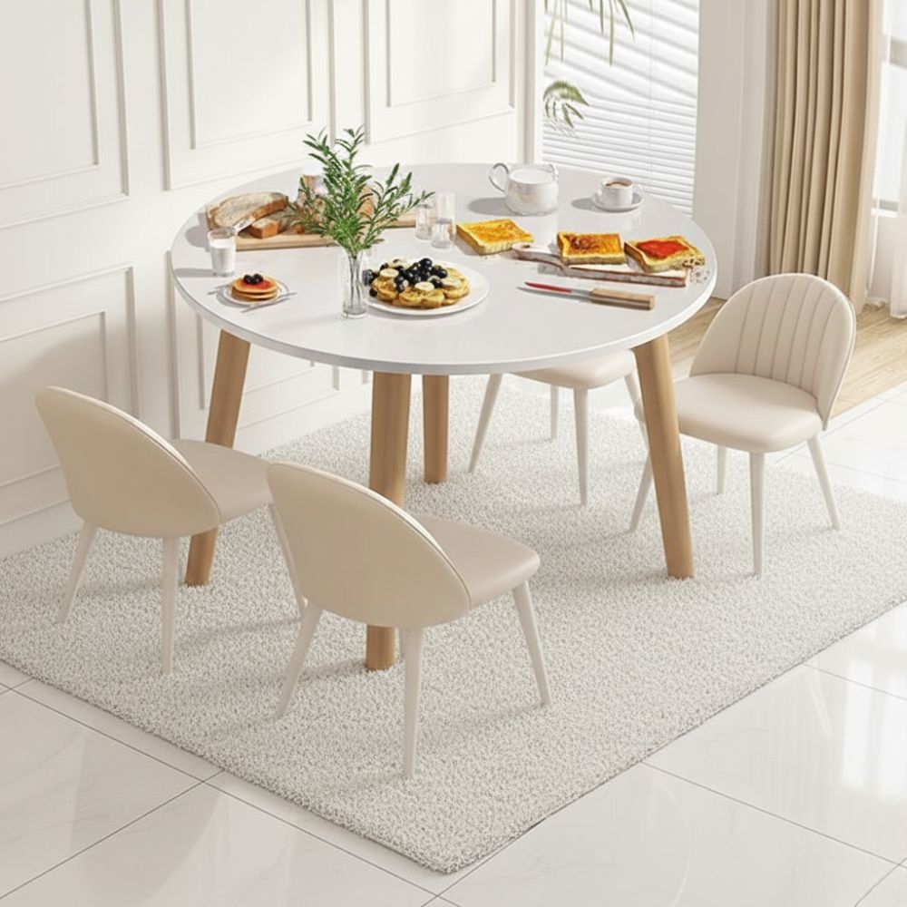 AuraHome Modern Dining Table - Elegant & Sturdy for Kitchen