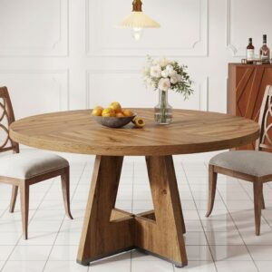 Rustic Farmhouse Dining Table - Inviting & Durable Kitchen Centerpiece