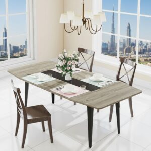 Industrial Boat Shaped Kitchen Dining Table - Modern Gathering Hub