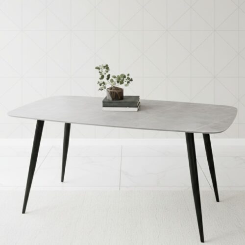 Modern Rectangular Dining Table for Compact Spaces, Versatile Kitchen and Office Dinner Table, 120 x 60 x 75 cm