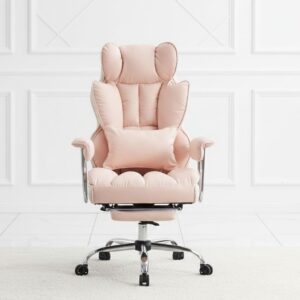 black mesh gaming chair with lumbar support and flip-up armrests