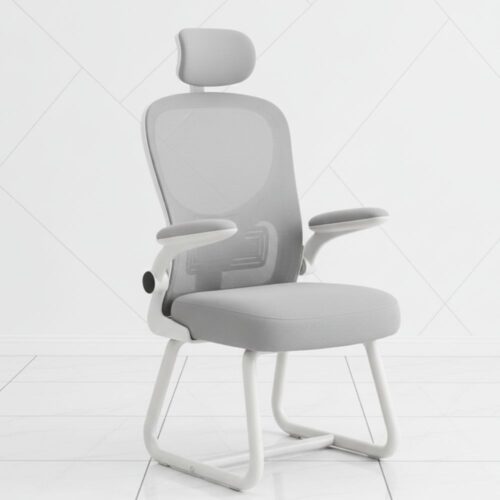 ergonomic mid-back gaming office chair with headrest and armrests