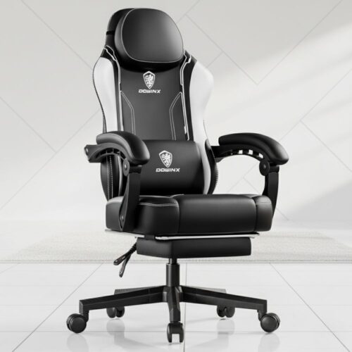 ergonomic gaming chair with footrest