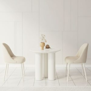 Cream White Dining Table - Stylish & Functional Centerpiece for Everyday Meals in Your Home