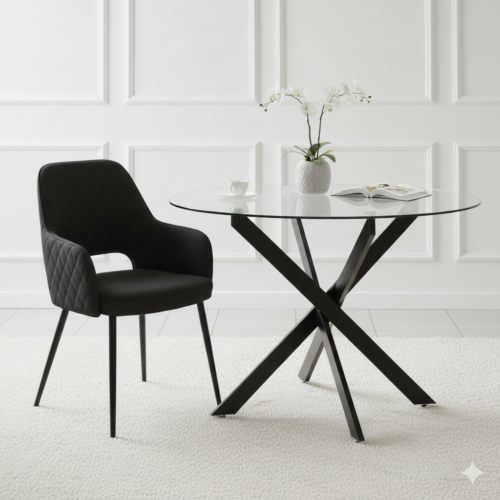 4 Seater Dining Table - Functional and Stylish for Kitchens, Breakfast Nooks, and Compact Spaces