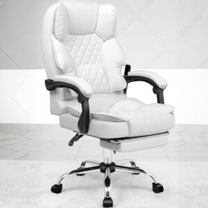 executive leather reclining gaming chair