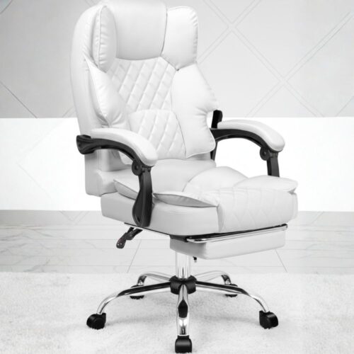 executive leather reclining gaming chair