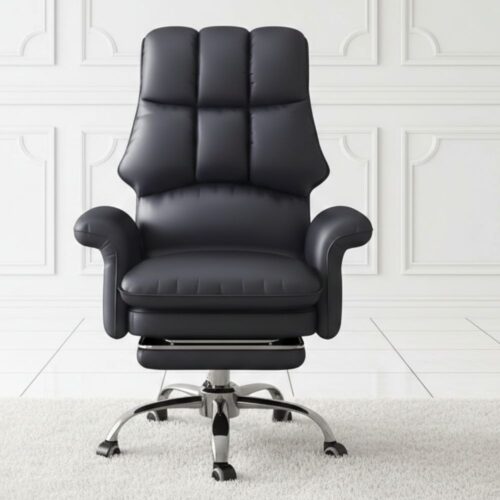 gaming chair ergonomic executive adjustable with retractable footrest