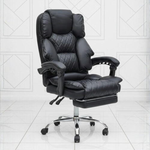 blue ergonomic gaming chair with lumbar support