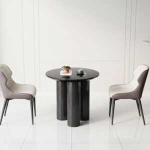 Black Dining Table - Essential Furniture Piece with DIY Assembly for Kitchens and Dining Rooms