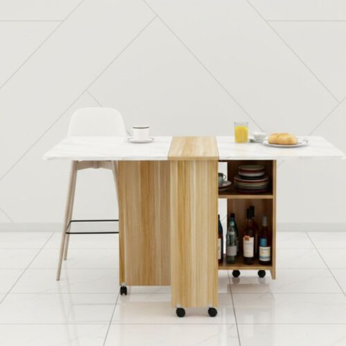 Multifunctional Folding Dining Table - Space Saving Design for Small Apartments & Modern Homes