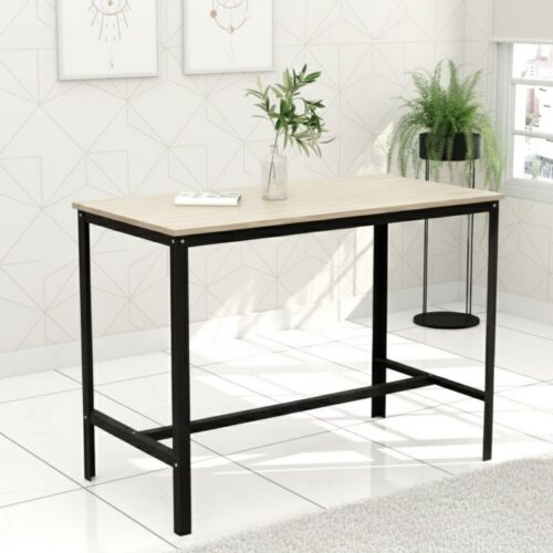 Industrial Wooden Dining Table - Durable & Sturdy Design for Kitchen & Dining Room