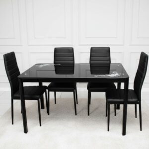 Glass Dining Table - Sleek and Elegant Design for Contemporary Dining Spaces and Home Use