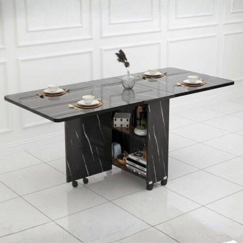 Folding Extendable Versatile Dining Table - Space Saving Design for Home & Kitchen