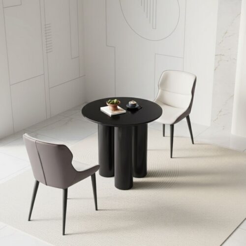 Black Dining Table - Stylish and Versatile Design for Contemporary Home and Kitchen Spaces