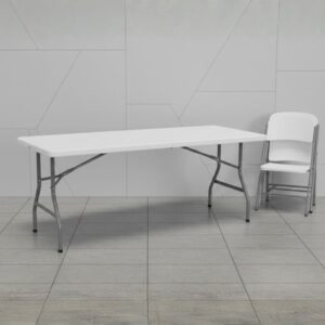 Small Folding Portable Dining Table - Space Saving Design for Home, Office, Indoor & Outdoor Use