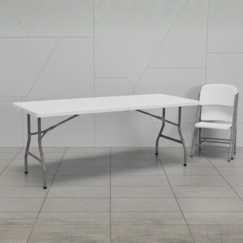 Small Folding Portable Dining Table - Space Saving Design for Home, Office, Indoor & Outdoor Use