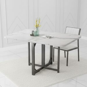 Modern Wooden Extendable Dining Table - Multifunction Expandable Design for Small Kitchens and Living Rooms