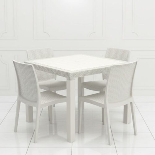 Plastic Dining Table - Durable and Lightweight Design for Versatile Indoor and Outdoor Living Spaces