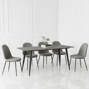 4 Seater Modern Rectangular Dining Table - Minimalist Design 140x80x75cm for Kitchen & Dining Room