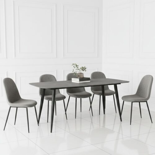 4 Seater Modern Rectangular Dining Table - Minimalist Design 140x80x75cm for Kitchen & Dining Room