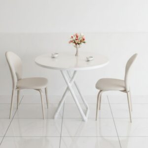 2-4 Seater Folding Portable Dining Table - Space Saving Design with Easy Assembly for Small Apartments, Kitchen & Dining Room