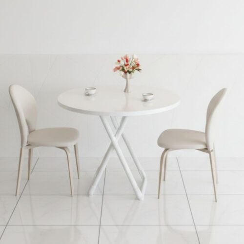 2-4 Seater Folding Portable Dining Table - Space Saving Design with Easy Assembly for Small Apartments, Kitchen & Dining Room