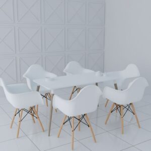 Balcony Breakfast Dining Table - Simple Multi-Purpose Design for Home and Office Use