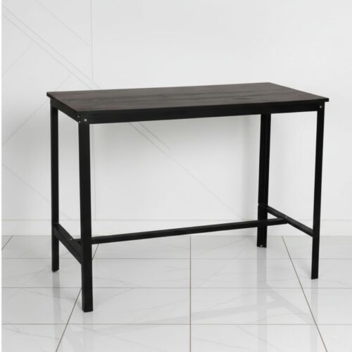 Industrial Dining Table - Multipurpose Design with Metal Legs for College, Bedroom & Study