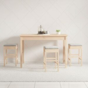 MDF Top Counter Dining Table with Metal Legs - Durable 120x60x105 cm for Kitchen & Restaurant