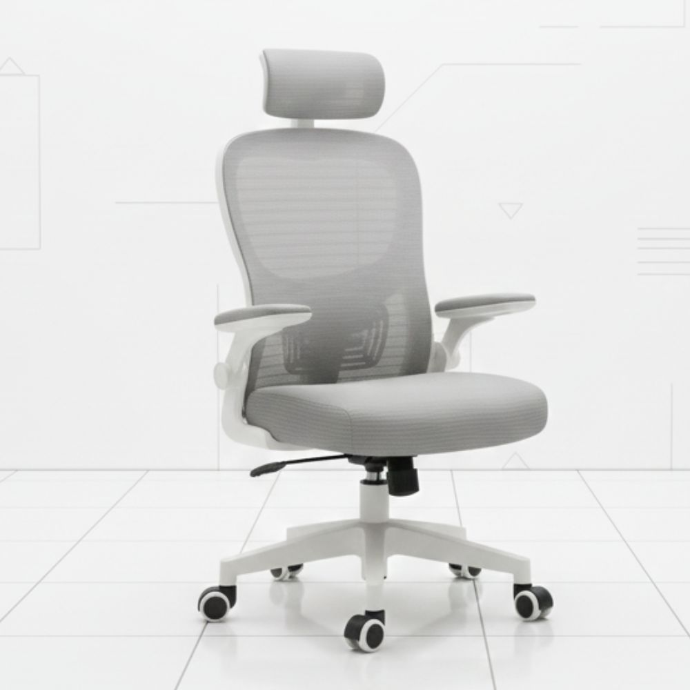 fabric ergonomic gaming chair with adjustable armrests