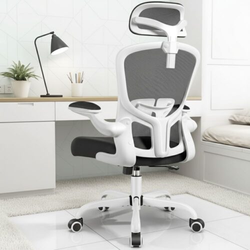 ergonomic gaming chair with adjustable headrest and lumbar support